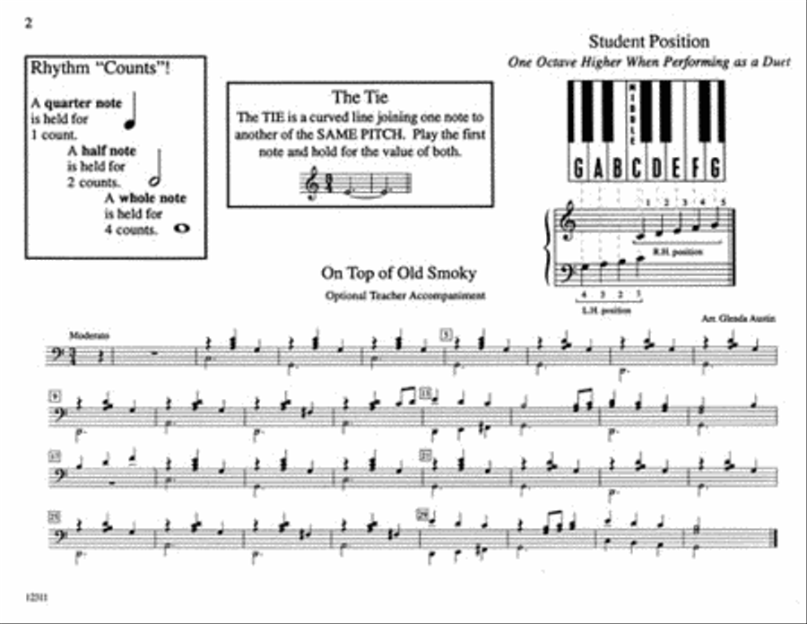 Teaching Little Fingers to Play Familiar Tunes – Book only Piano Method scores gallery preview page 3