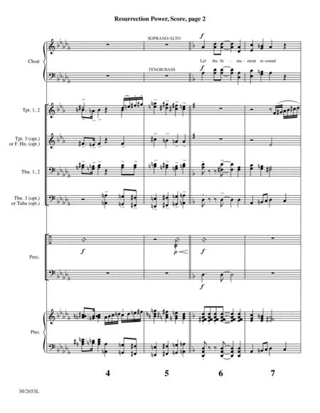 Resurrection Power - Brass and Percussion Score and Parts