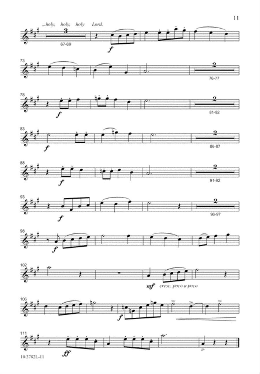 Holy God, We Praise Your Name 4-Part scores gallery preview page 12
