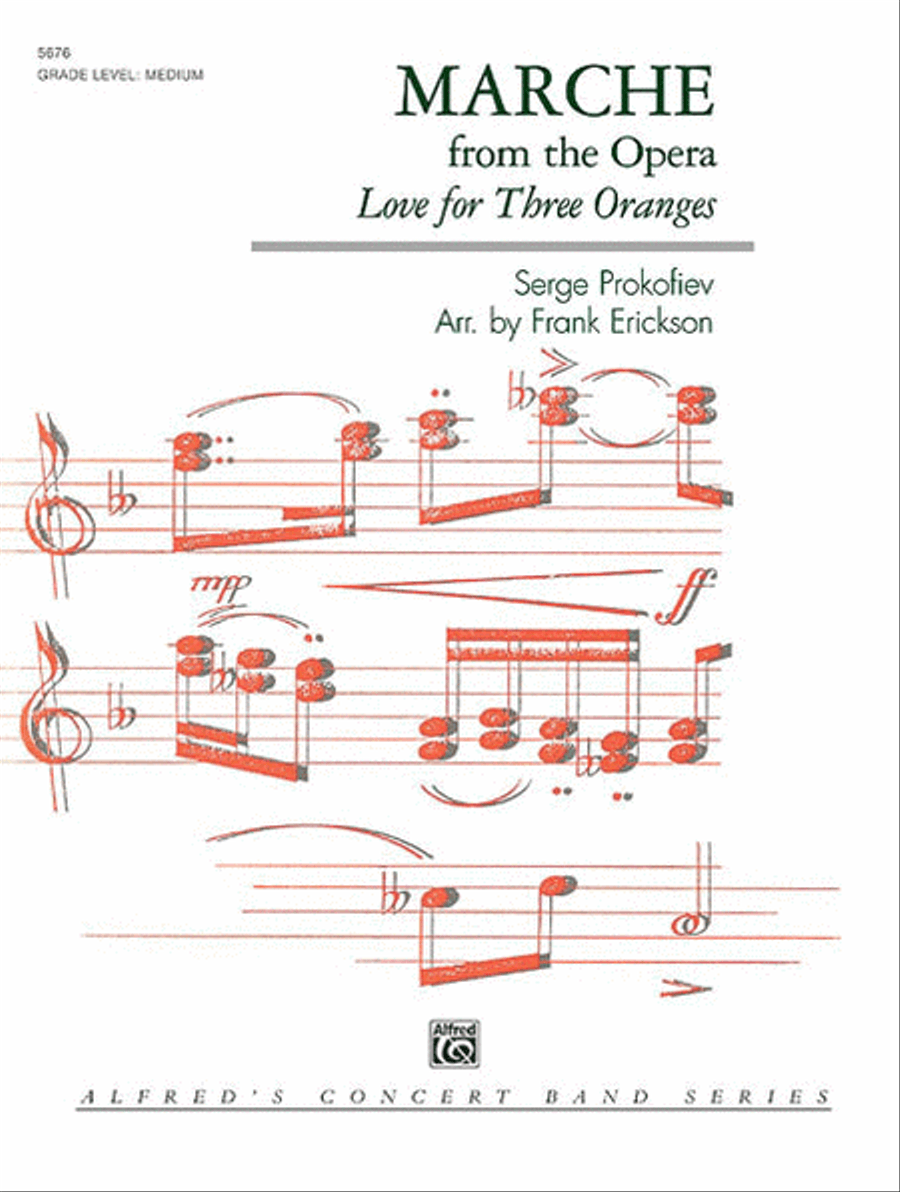 March from the Opera Love for 3 Oranges Concert Band scores gallery preview page 1