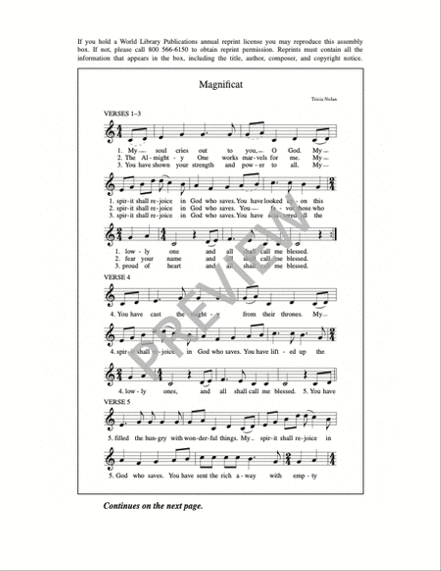 Magnificat 4-Part scores gallery preview page 16