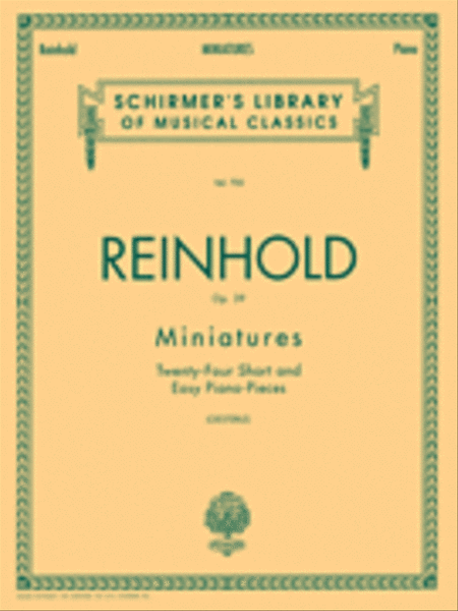 Miniatures, Op. 39 Piano Solo scores gallery preview page 1