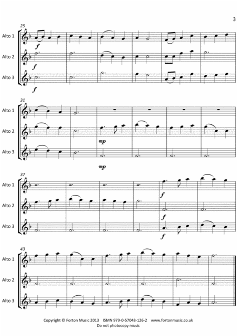Sax Trios Book 1 Sax Trios Book 1 Saxophone scores gallery preview page 3