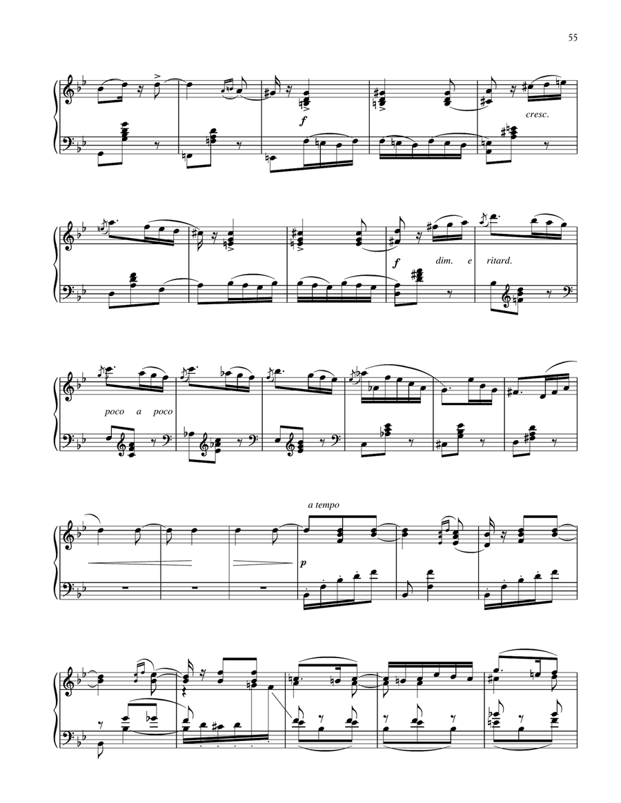 Mazurka De Salon, Op. 9, No. 3 Piano Solo scores gallery preview page 4