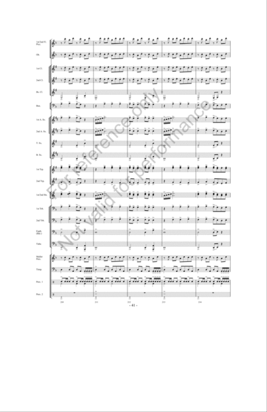 Zeus: King Of The Gods Concert Band scores gallery preview page 40
