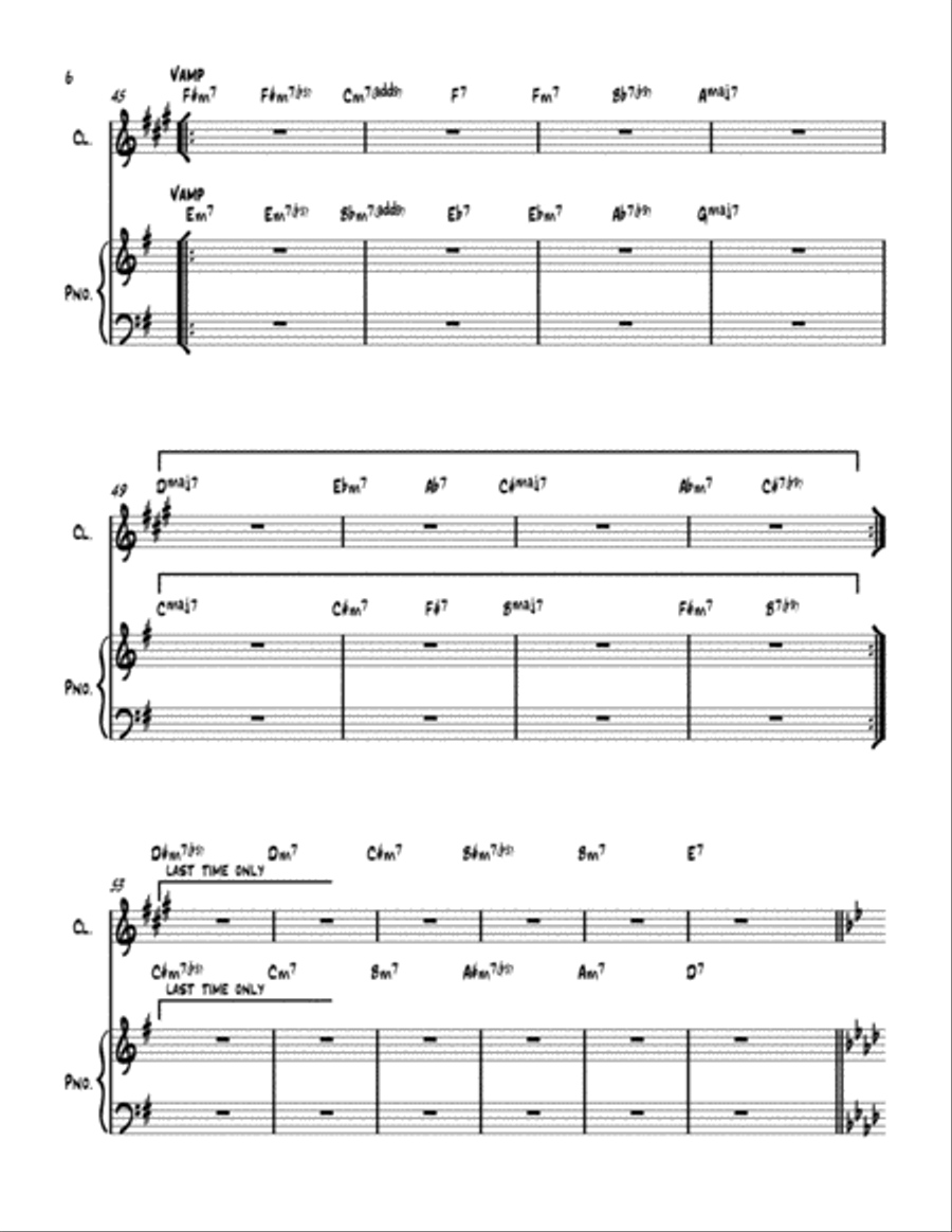 All The Things You Are Clarinet Solo scores gallery preview page 6