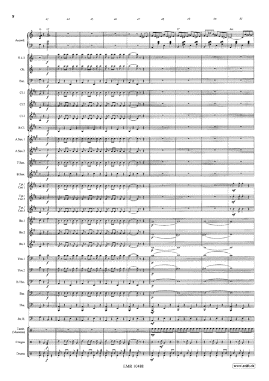 Tico Tico Tico Tico Concert Band scores gallery preview page 9