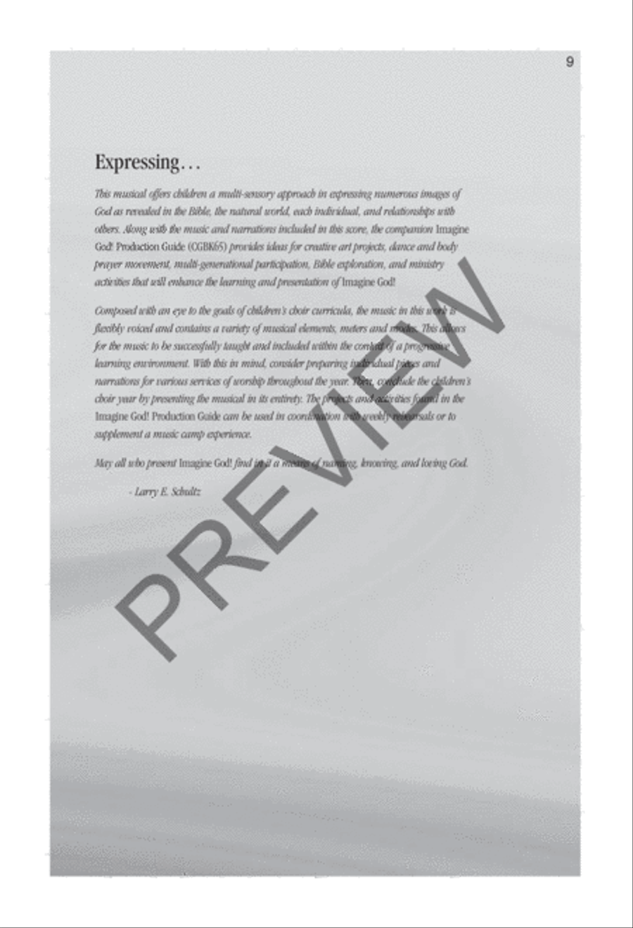 Imagine God! Preview Kit (Score & CD) Choir scores gallery preview page 8