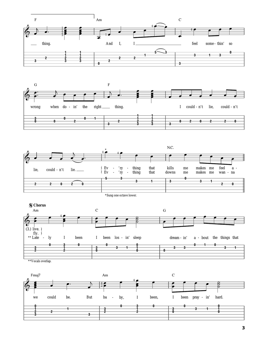 Counting Stars Acoustic Guitar scores gallery preview page 3