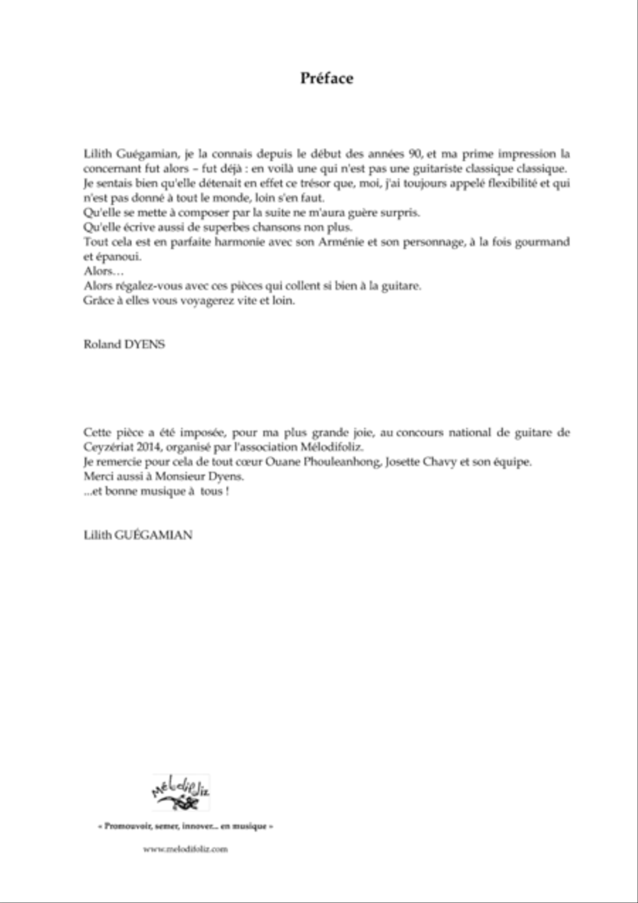 Eclairee par une luciole (sans tablature) Guitar Tablature scores gallery preview page 3