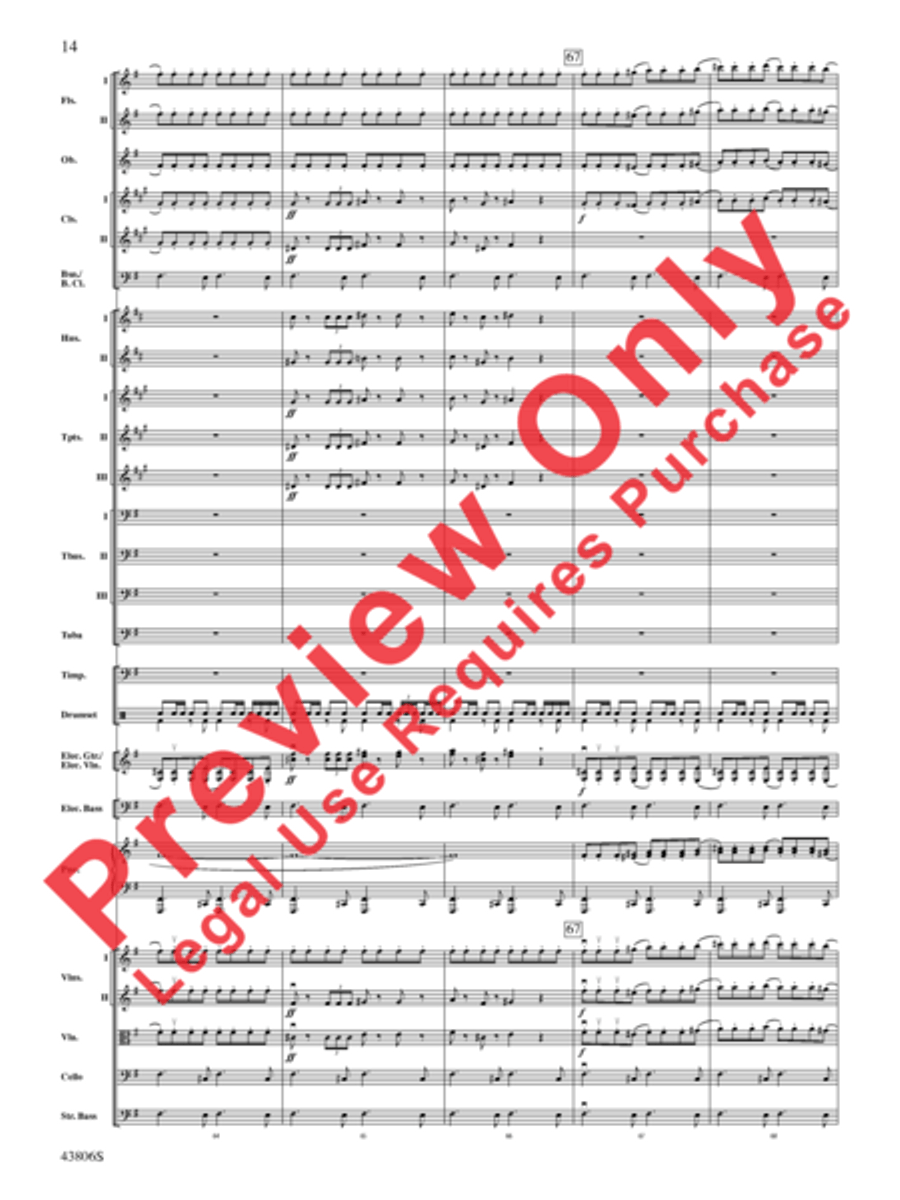A Mad Russian's Christmas Full Orchestra scores gallery preview page 42