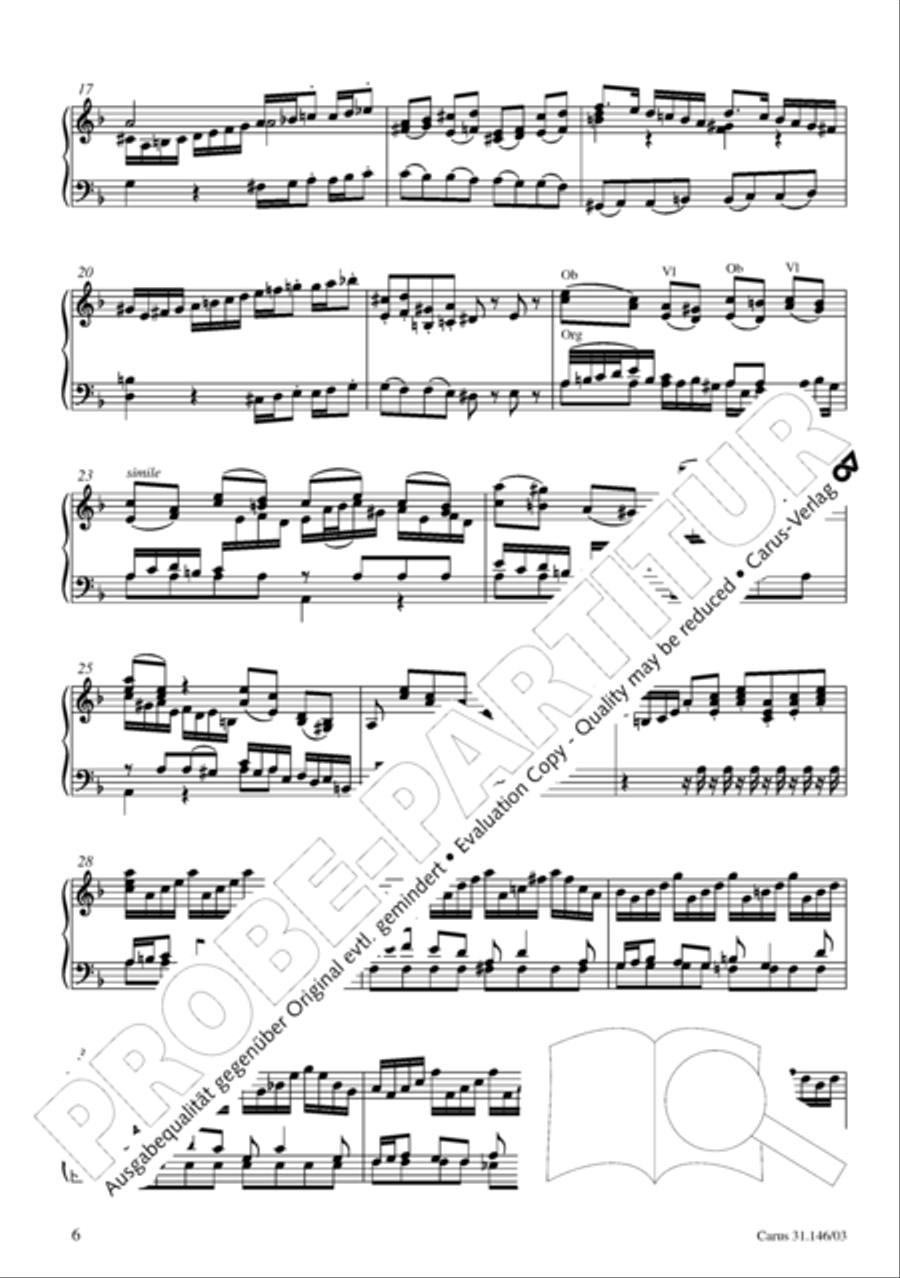 Through bitter tribulation we enter into God's kingdom (Wir mussen durch viel Trubsal in das Reich Gottes eingehen) 4-Part scores gallery preview page 7
