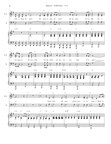 Rejoice-SAB Choir image number null