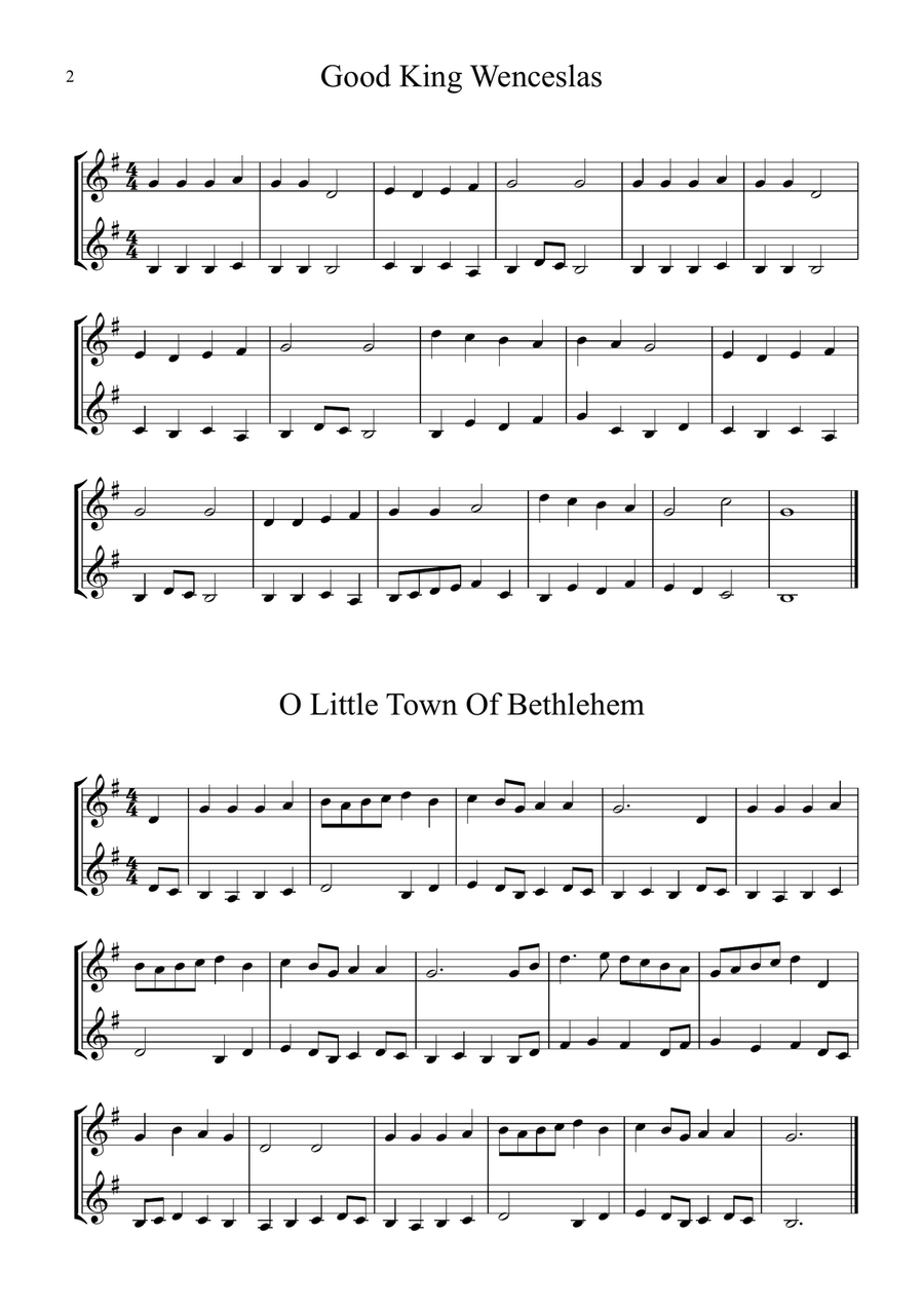 8 Christmas Duets For Trumpet Trumpet Duet scores gallery preview page 2