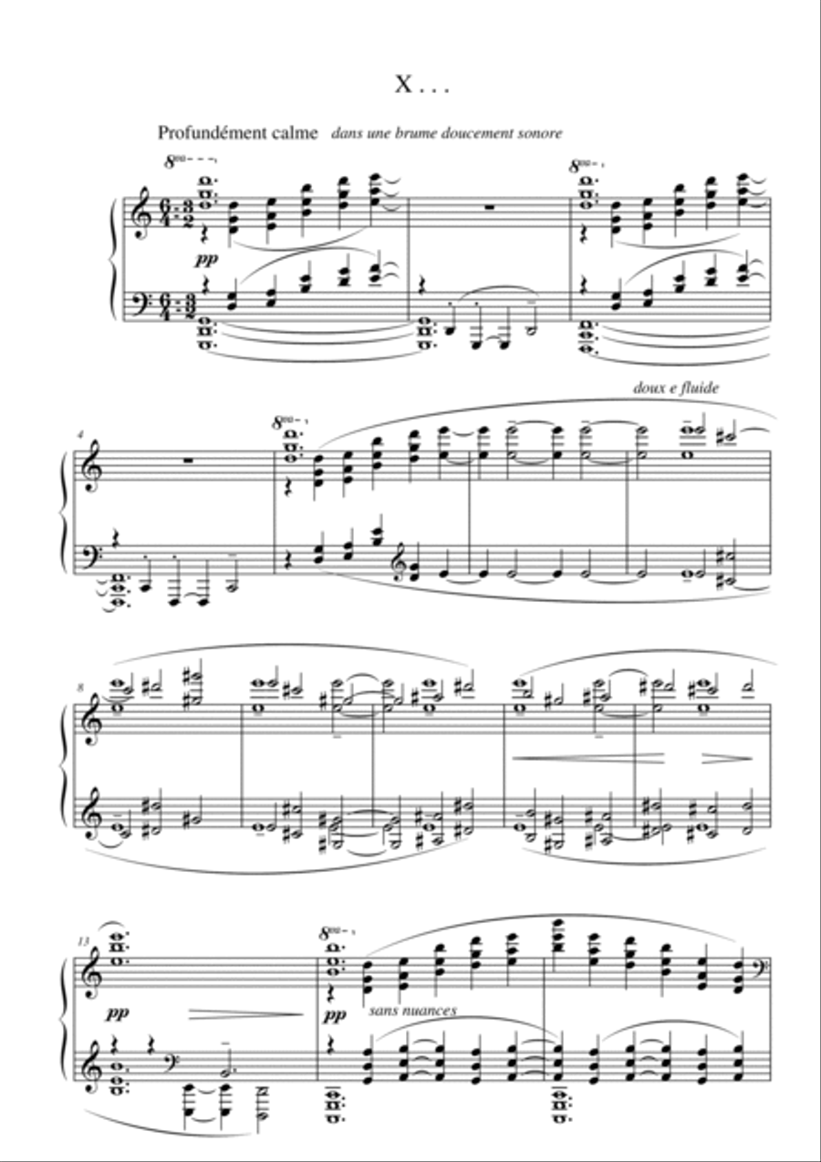 Debussy-La cathedrale engloutie for piano solo Piano Solo scores gallery preview page 2