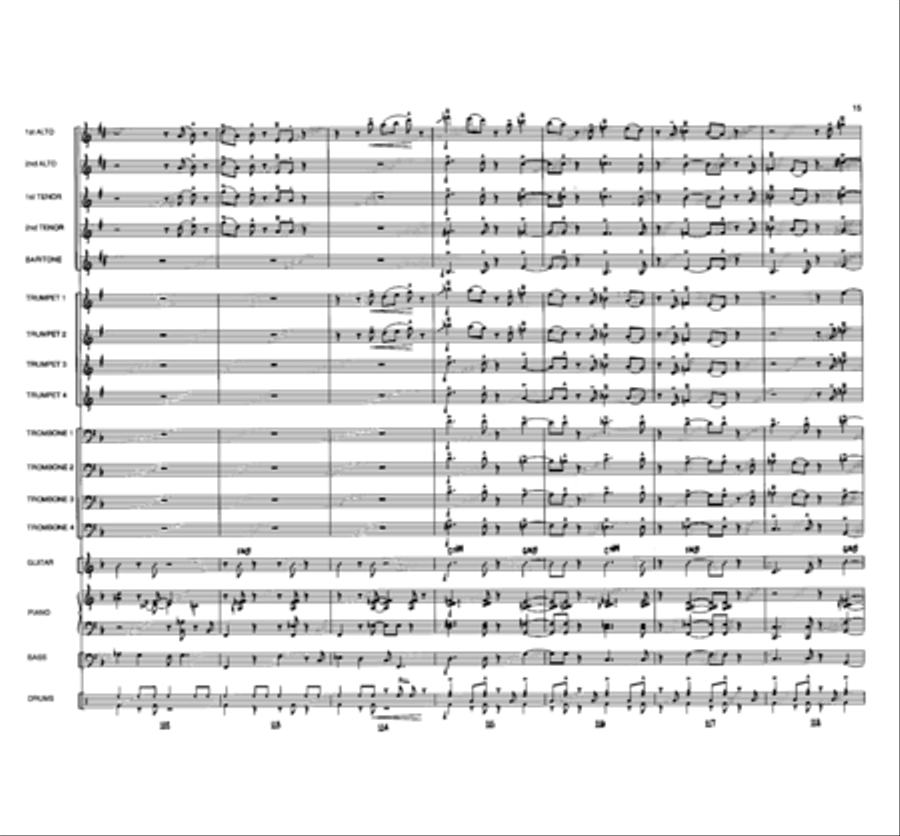 It Might As Well Be Swing Jazz Ensemble scores gallery preview page 16