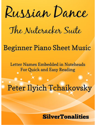 Book cover for Russian Dance Nutcracker Suite Beginner Piano Sheet Music