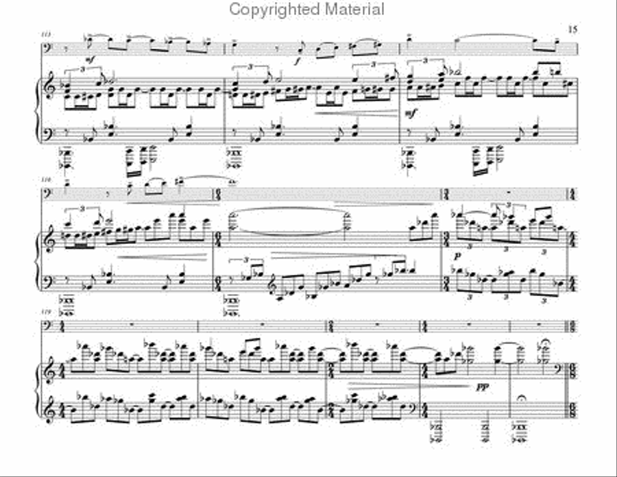 Fantasia for Trombone and Piano Piano Accompaniment scores gallery preview page 5
