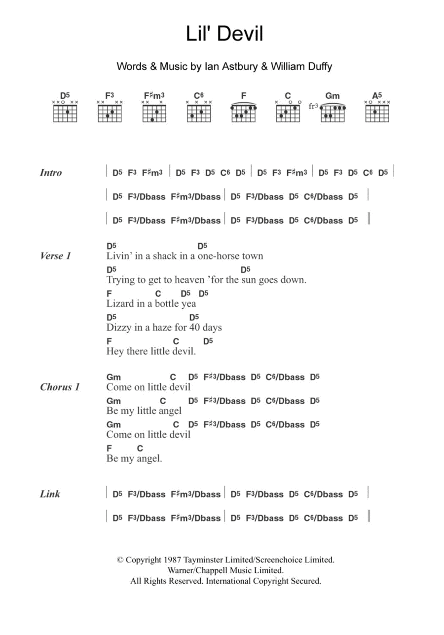Lil' Devil Guitar scores gallery preview page 1