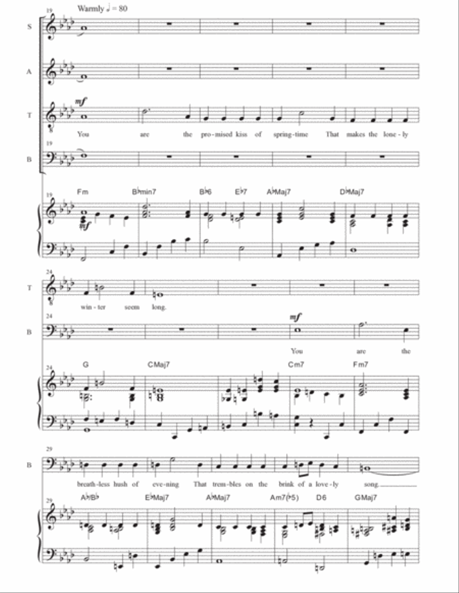 All The Things You Are 4-Part scores gallery preview page 3