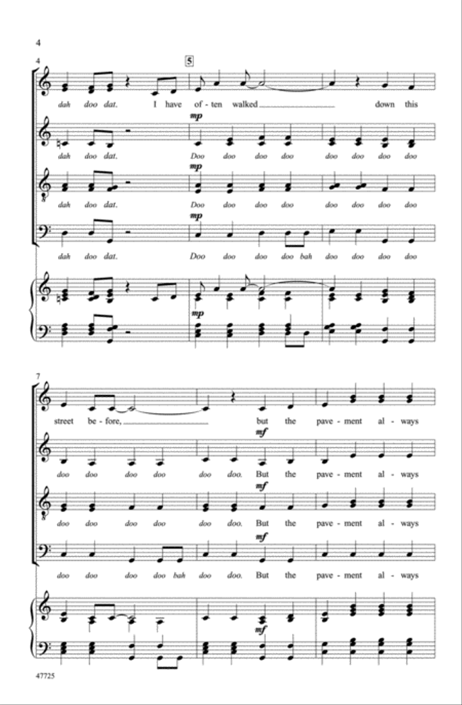 On the Street Where You Live Choir scores gallery preview page 2