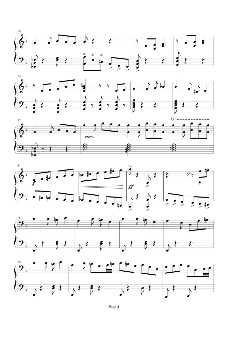 Jack Sparrow Jack Sparrow Piano Solo scores gallery preview page 4