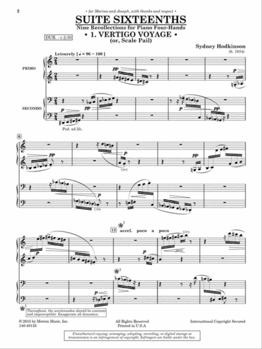 Suite Sixteenths Suite Sixteenths Chamber Music scores gallery preview page 2