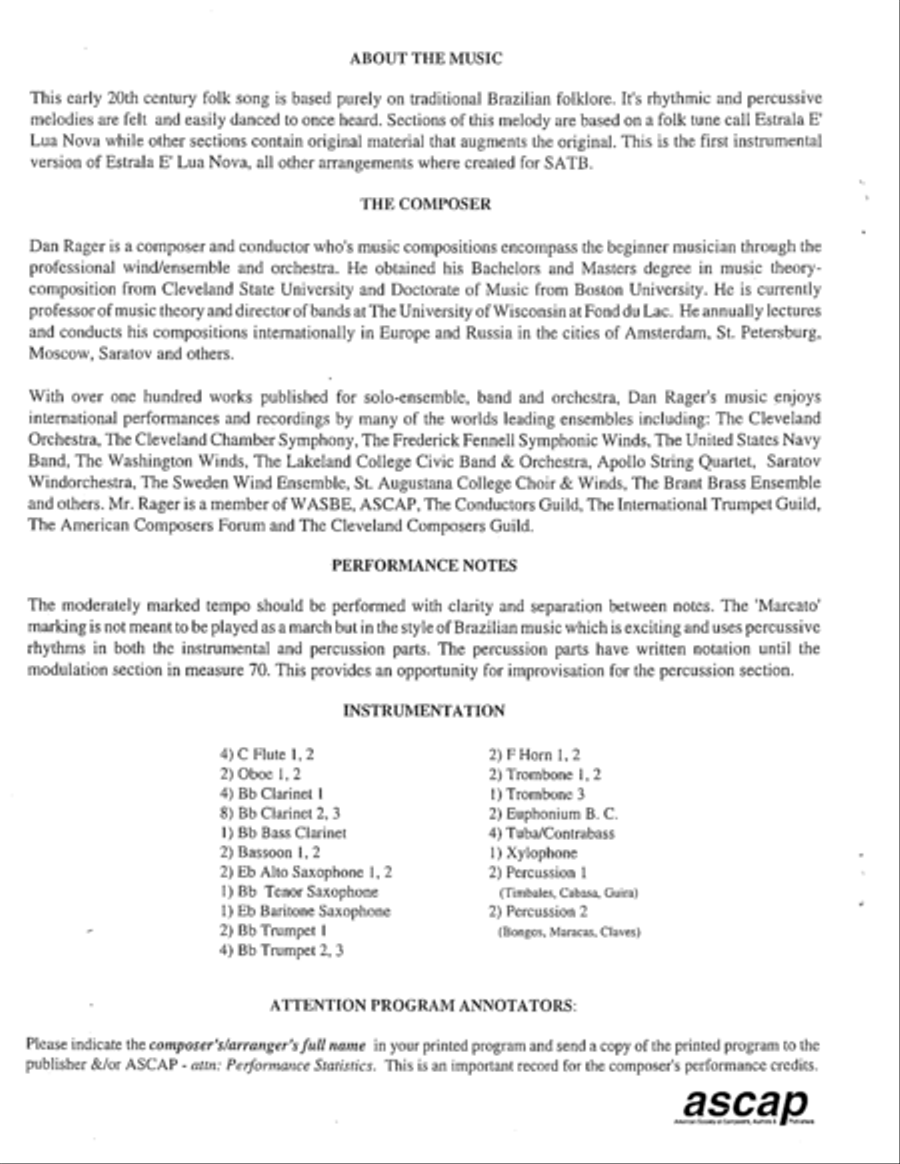A Brazilian Folk Song A Brazilian Folk Song Concert Band scores gallery preview page 3