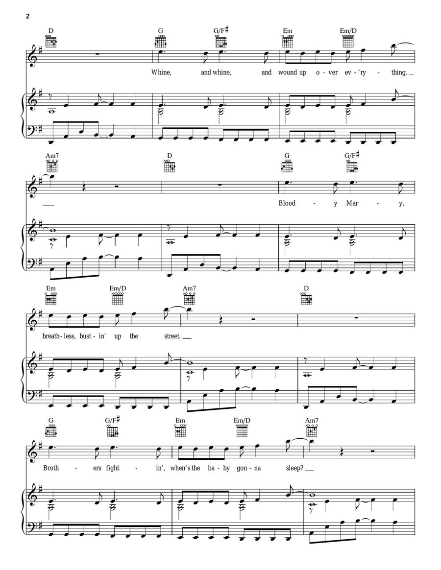 17 17 Piano, Vocal, Guitar scores gallery preview page 2