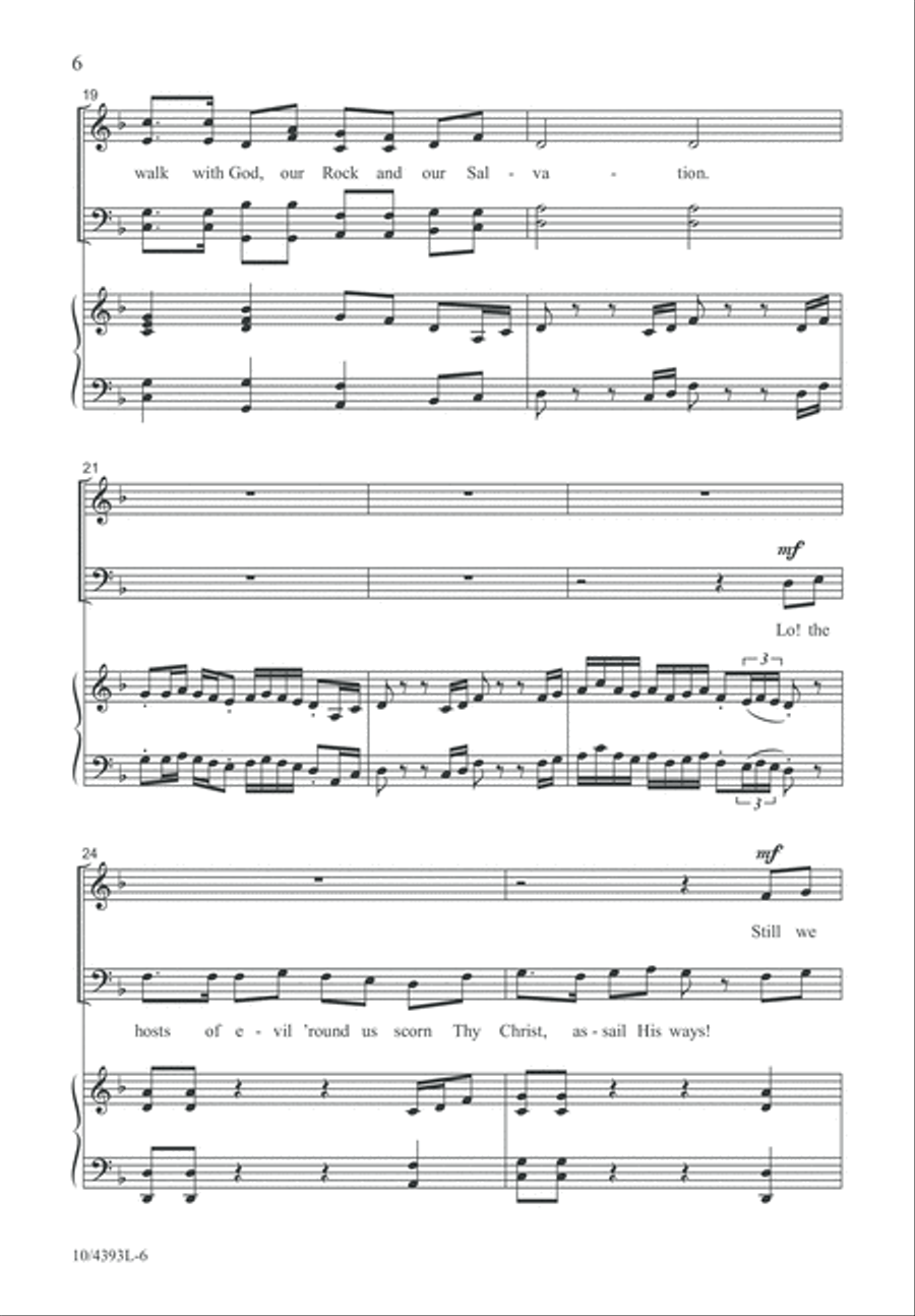 Our Rock and Our Salvation 4-Part scores gallery preview page 6