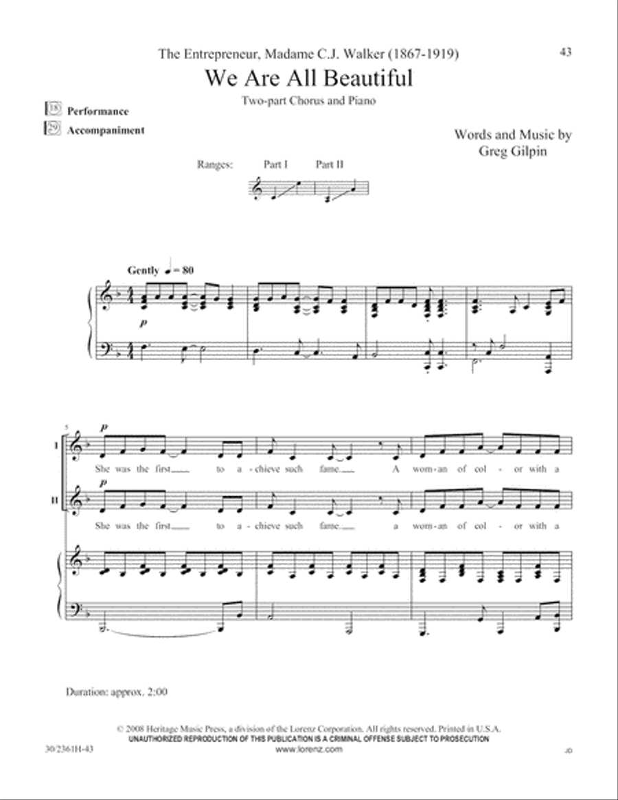 Ten Who Counted Ten Who Counted 2-Part scores gallery preview page 44
