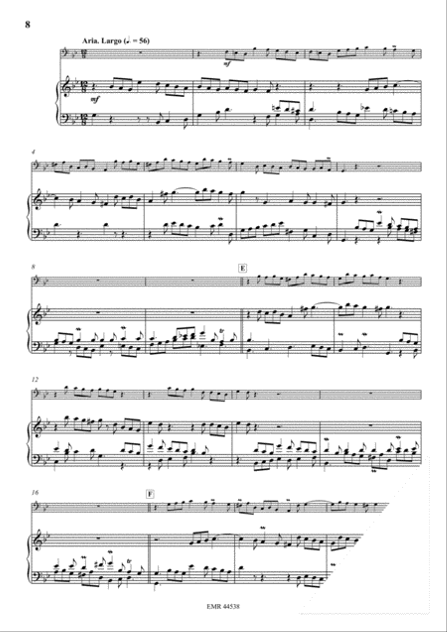 Concerto Bb Major Bass Recorder scores gallery preview page 6