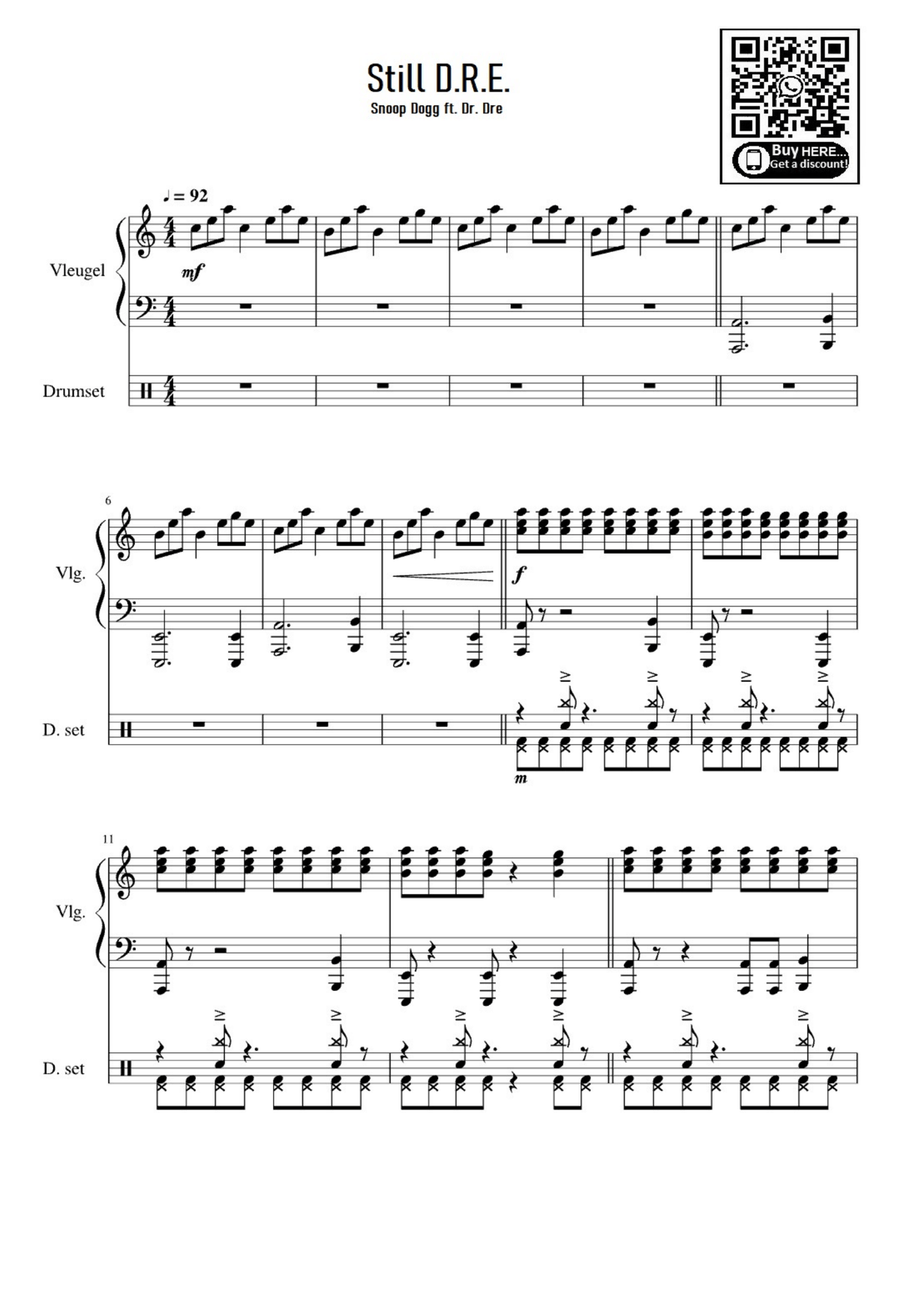 Snoop Dogg Piano, Vocal scores gallery preview page 1