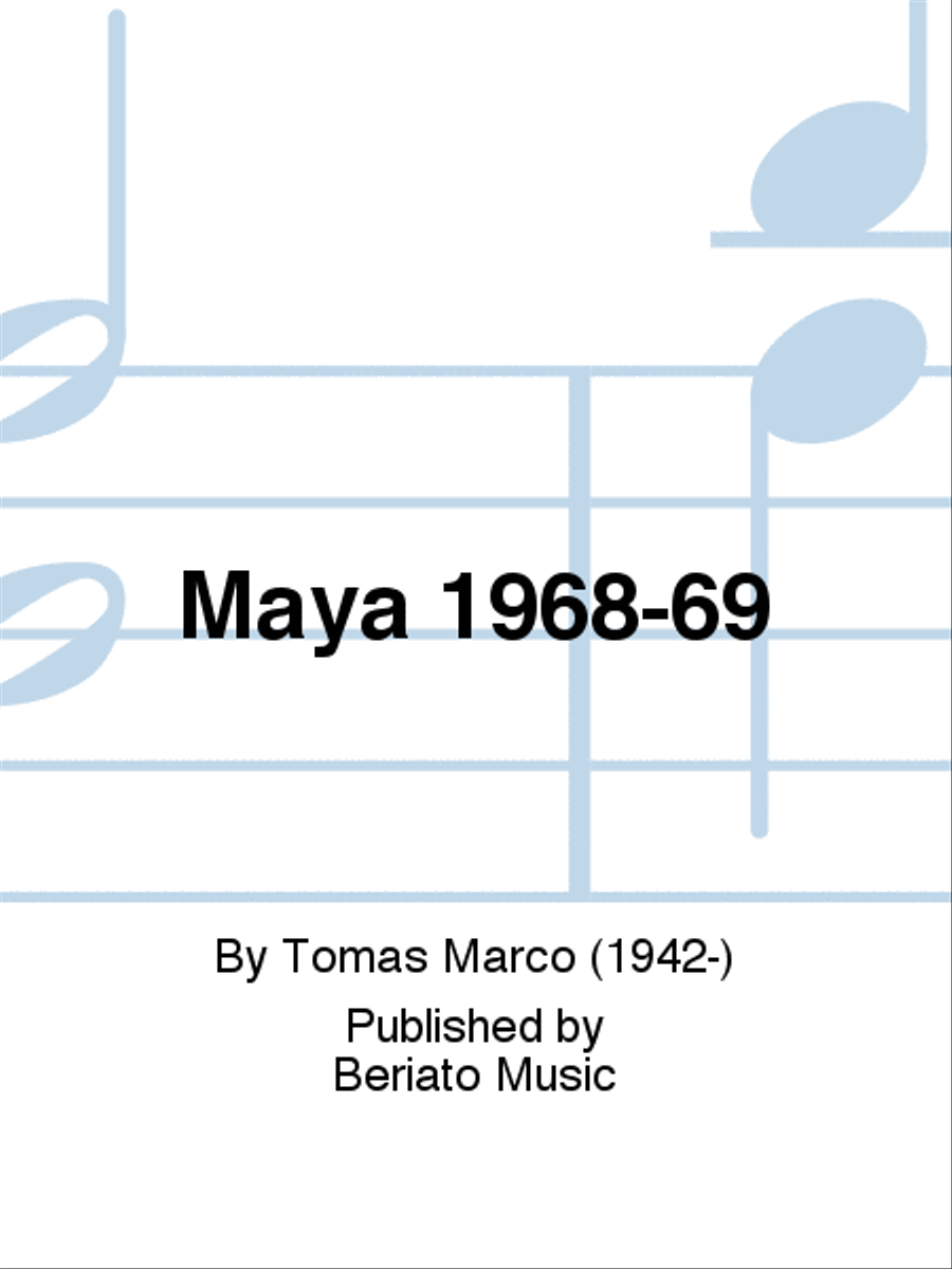 Maya 1968-69 Cello scores gallery preview page 1