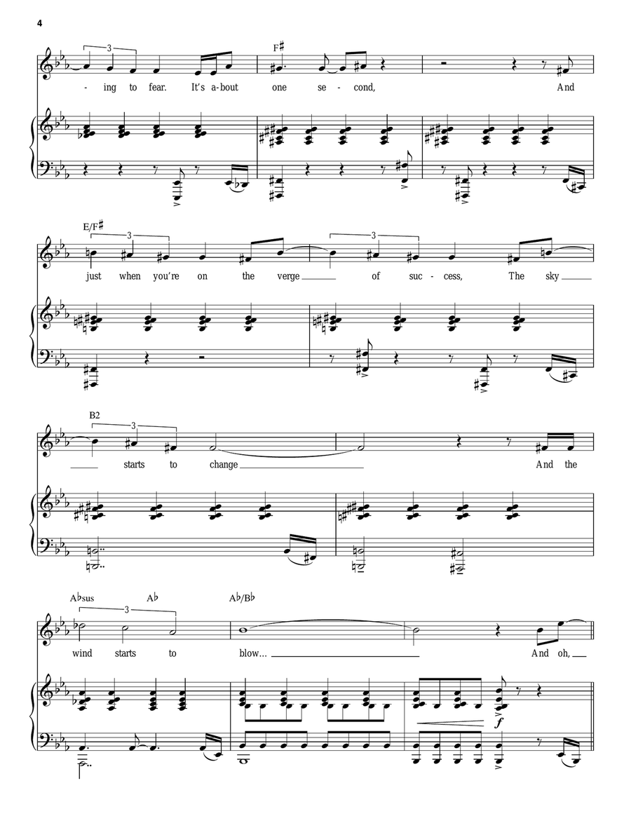 The New World (from Songs for a New World) Piano, Vocal scores gallery preview page 4