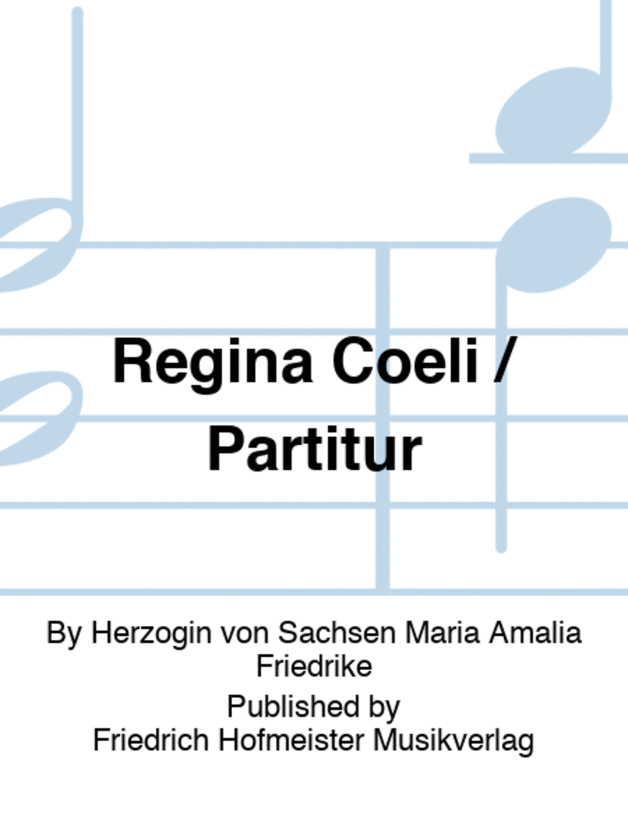 Regina Coeli / Partitur