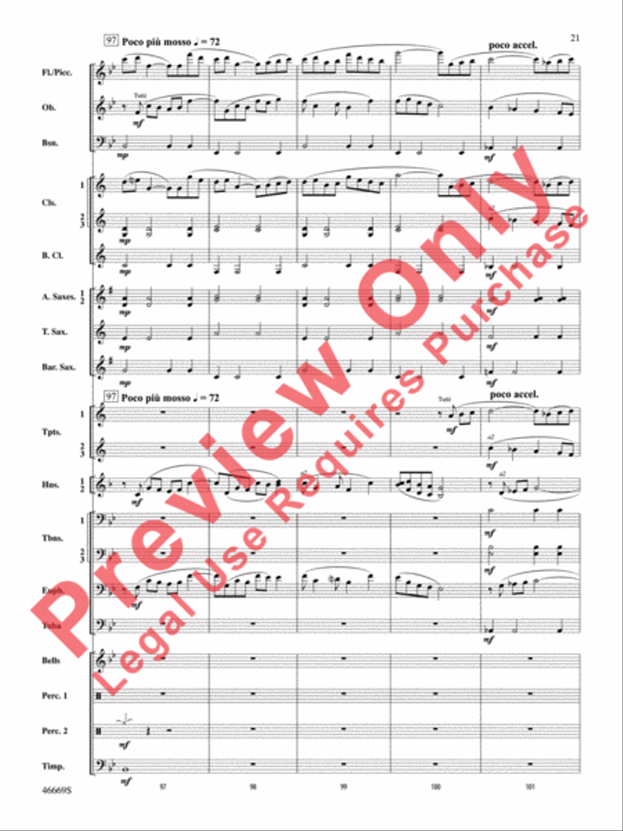 Oracles of the Sirocco Concert Band scores gallery preview page 22