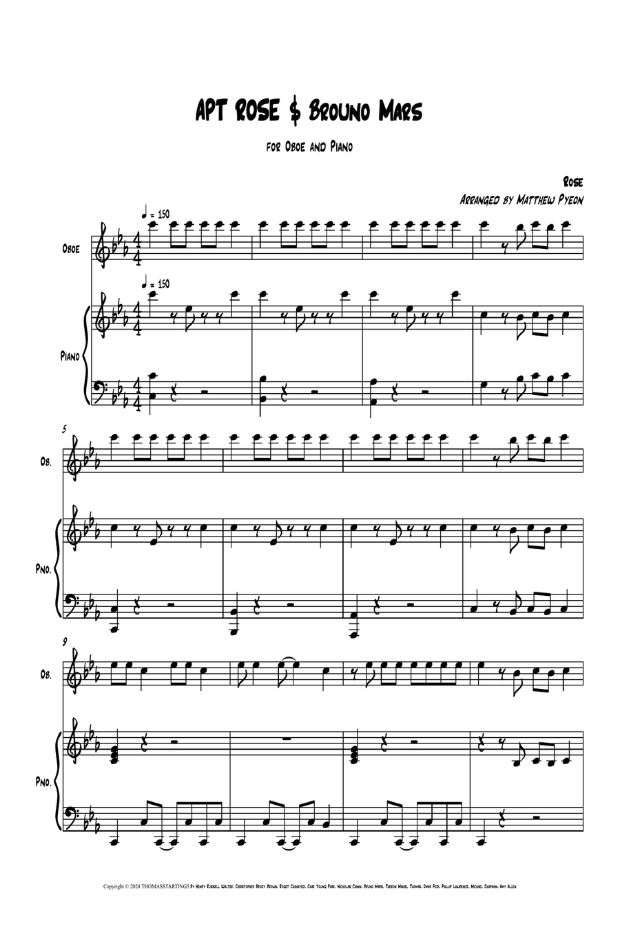 Apt. Piano scores gallery preview page 1