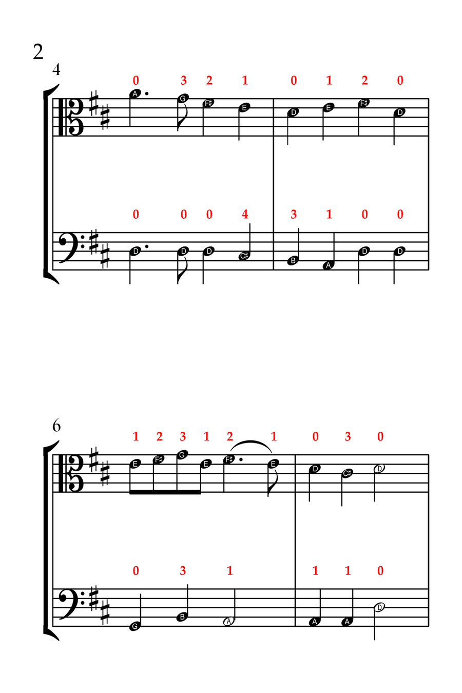 Deck the Halls (VIOLA AND CELLO - EASY LEVEL) String Duet scores gallery preview page 3