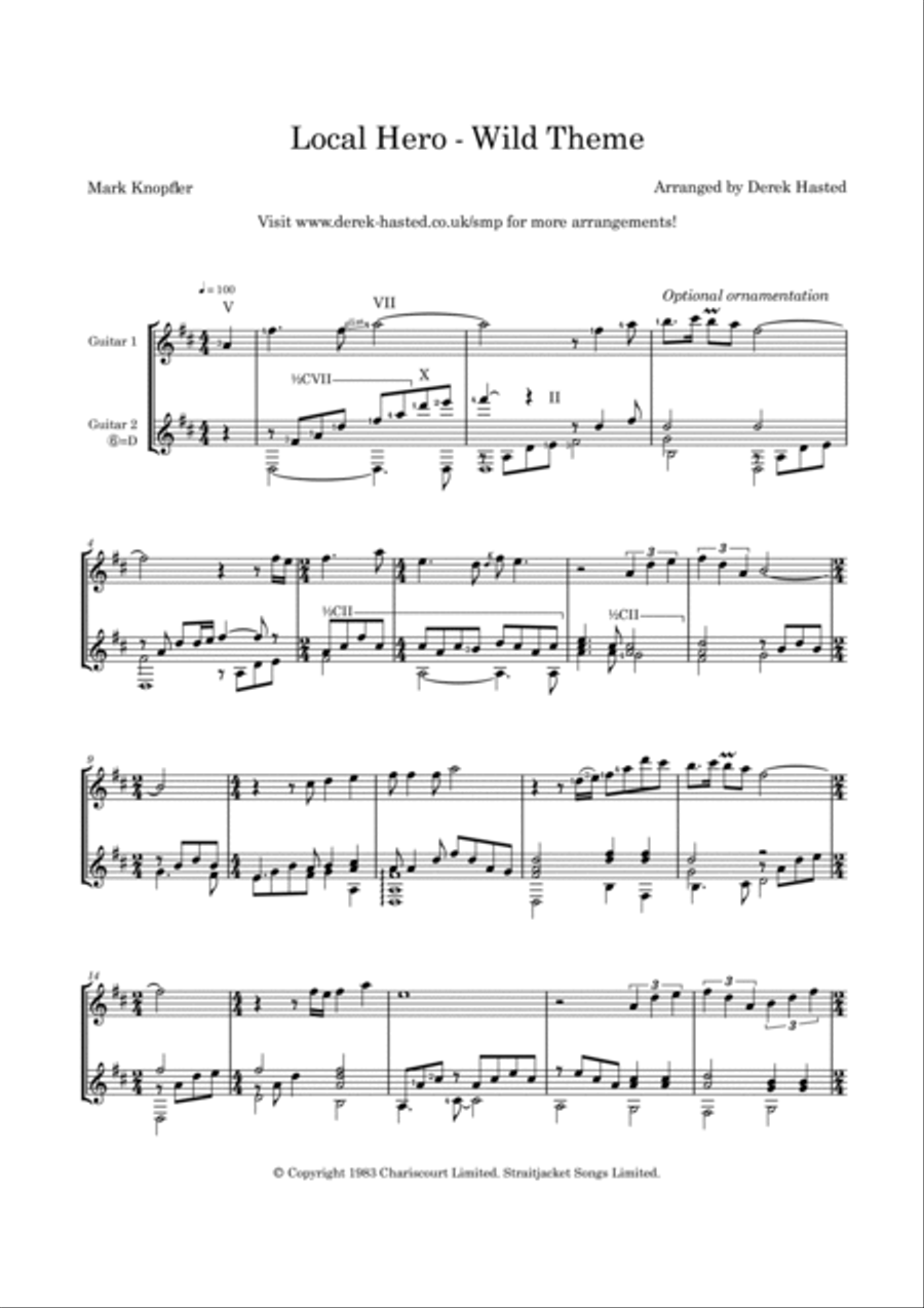 Local Hero - Wild Theme Guitar scores gallery preview page 4