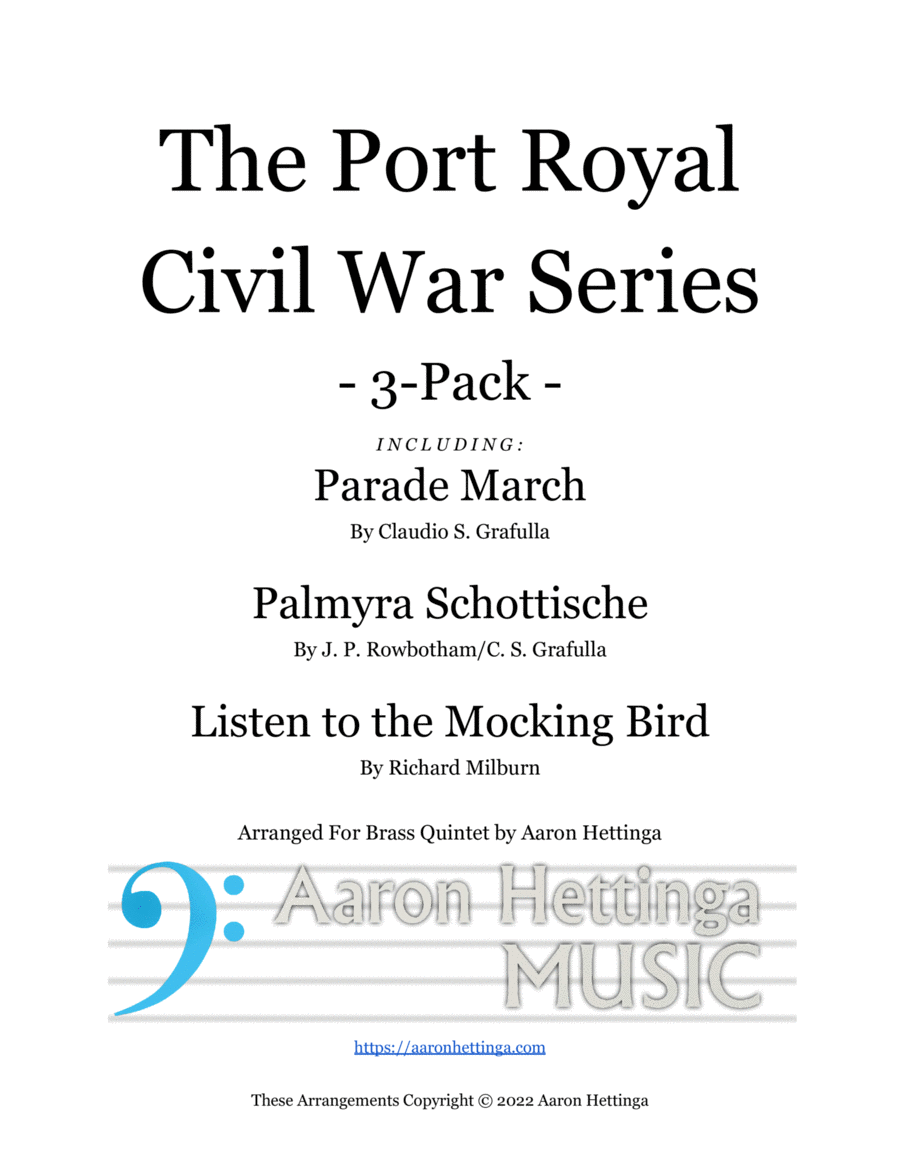 The Port Royal Civil War Series - 3-Pack of Brass Quintets Brass Quintet scores gallery preview page 1