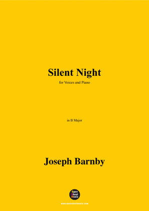 Book cover for Barnby-Silent Night,in B Major