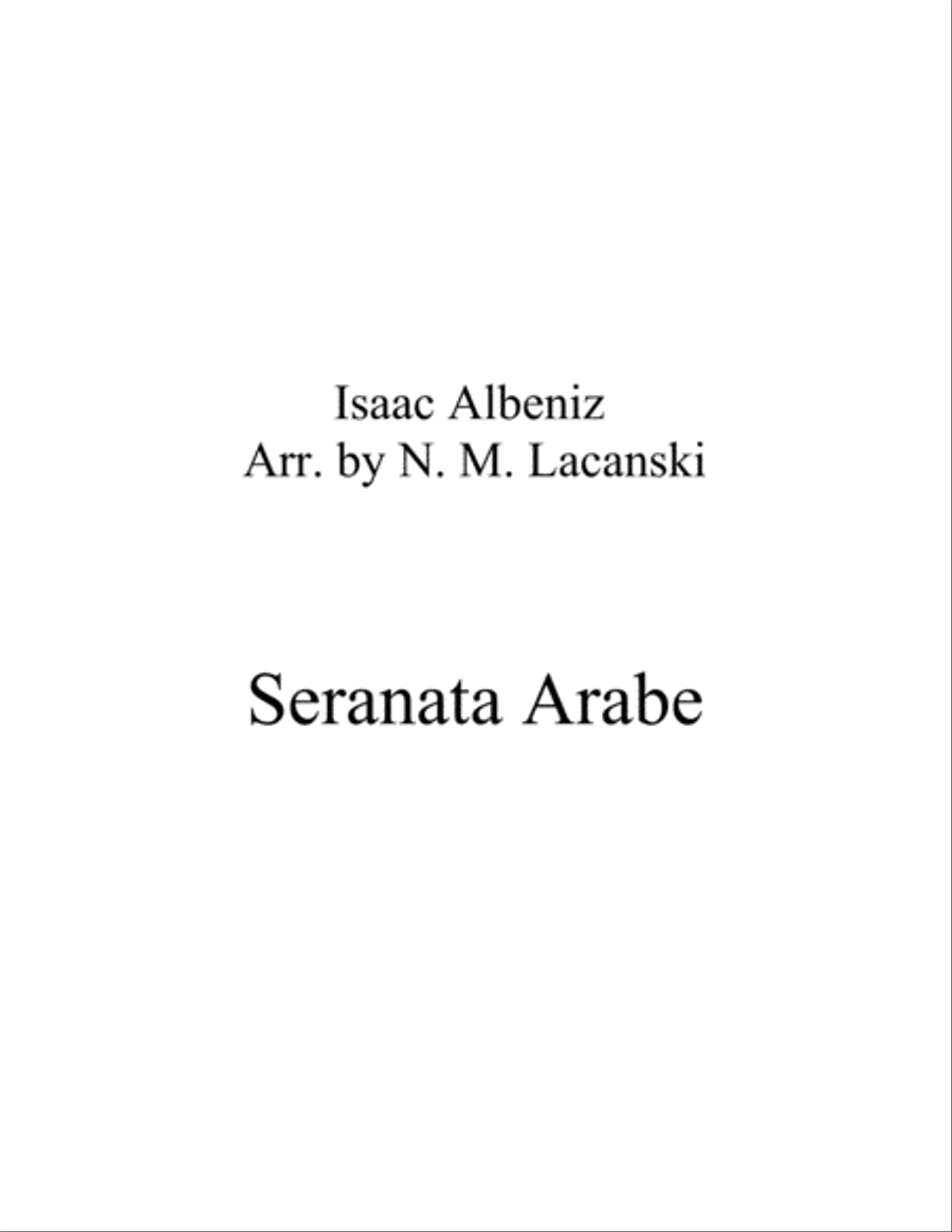 Book cover for Serenata Arabe