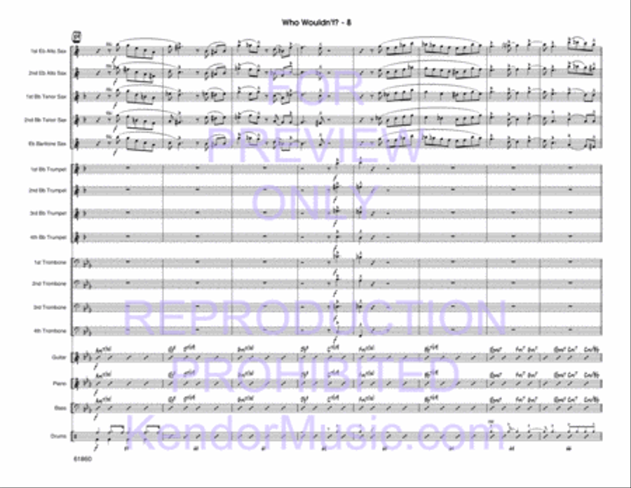 Who Wouldn't? Jazz Ensemble scores gallery preview page 9