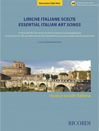 Book cover for Essential Italian Art Songs - High Voice