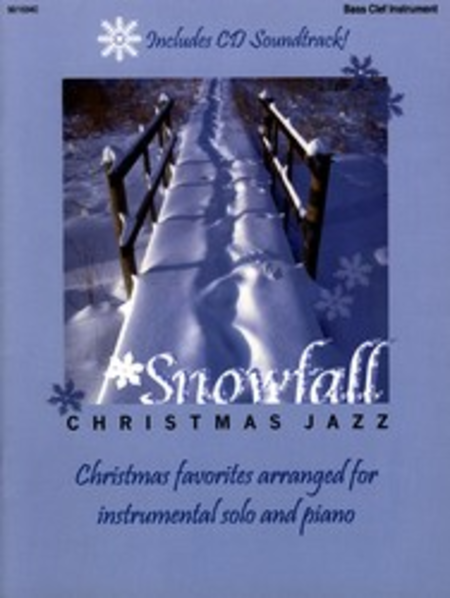 Snowfall Christmas Jazz Bass Clef Instrument