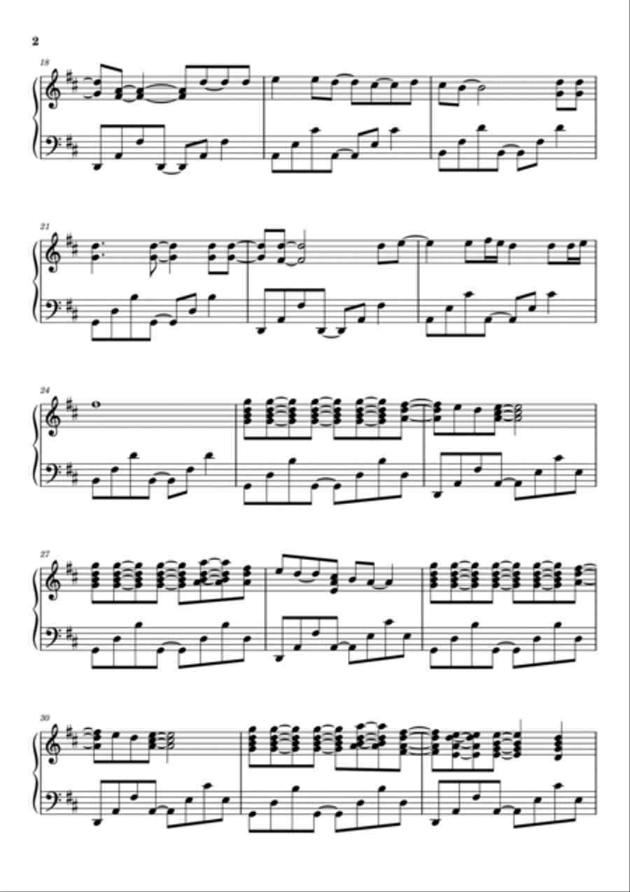 Son Of Man* Son Of Man* Piano Solo scores gallery preview page 2