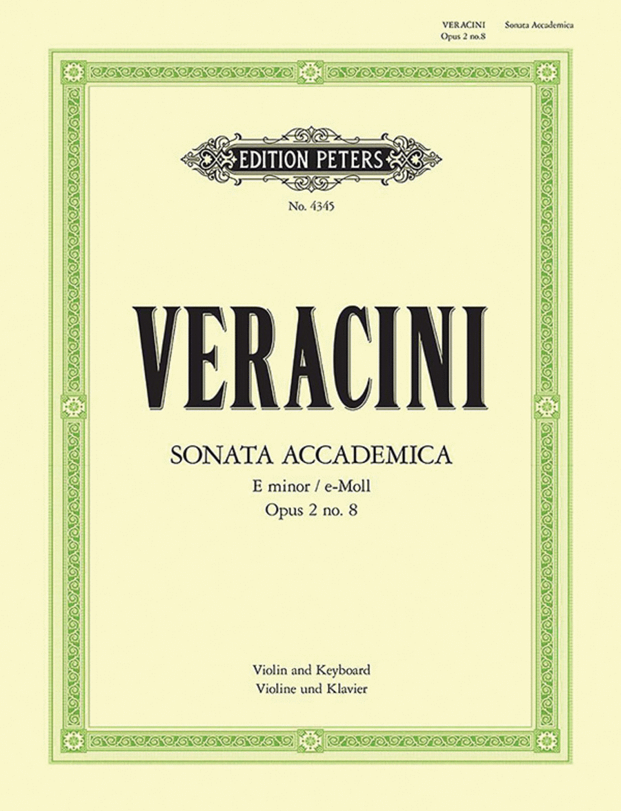 Sonata Accademica in e minor, Opus 2 no. 8