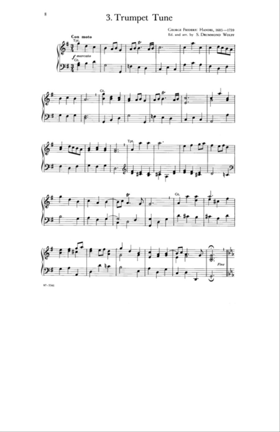 Baroque Music for Manuals, Vol. I Organ scores gallery preview page 4