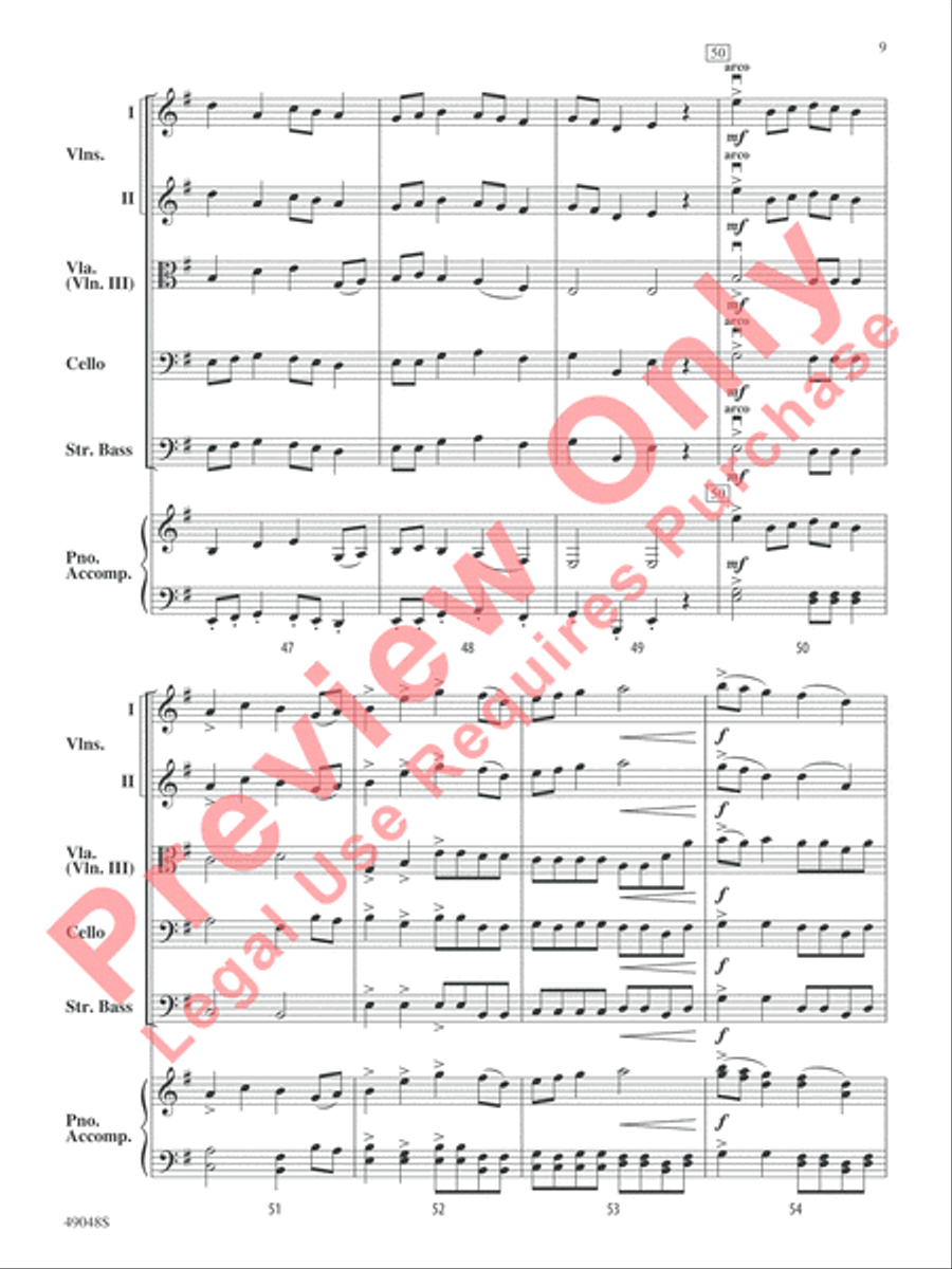 Anaconda String Orchestra scores gallery preview page 10